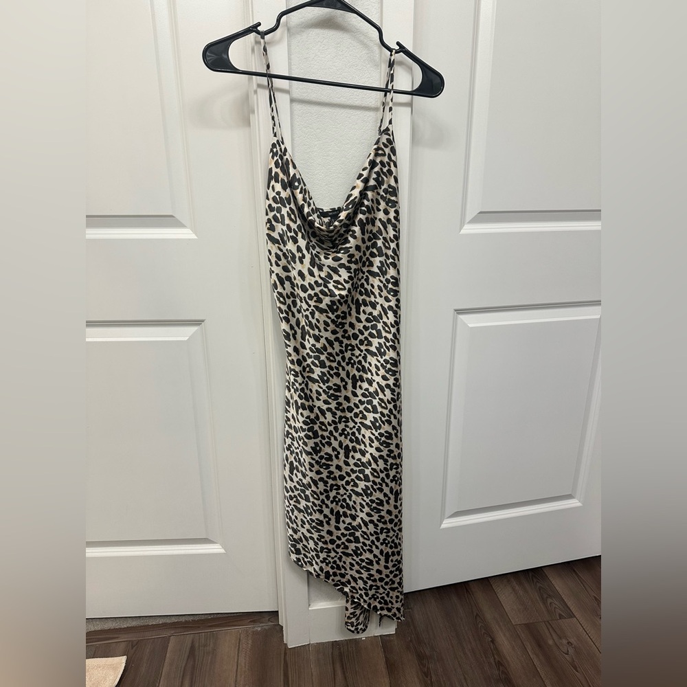Forever 21 Asymmetrical Leopard Print Dress